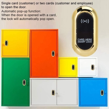 Zamek indukcyjny do szafy szuflady szfek RFID złoty [22090000583]